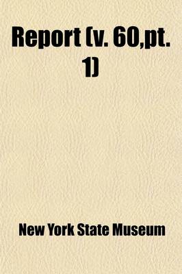 Book cover for Report (Volume 60, PT. 1)