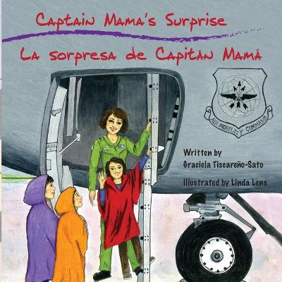 Book cover for Captain Mama's Surprise / La Sorpresa de Capitán Mamá