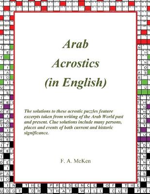 Book cover for Arab Acrostics (in English)