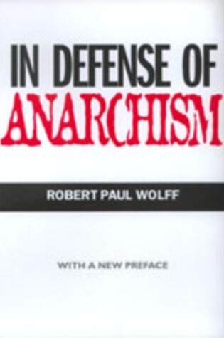 Cover of In Defense of Anarchism
