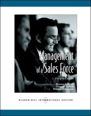 Book cover for Management of a Sales Force (Int'l Ed)