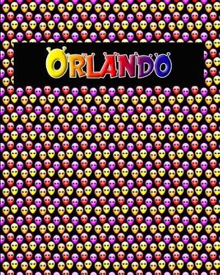 Book cover for 120 Page Handwriting Practice Book with Colorful Alien Cover Orlando