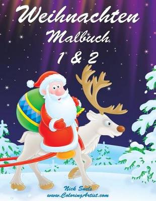 Book cover for Weihnachten Malbuch 1 & 2