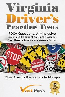 Book cover for Virginia Driver's Practice Tests