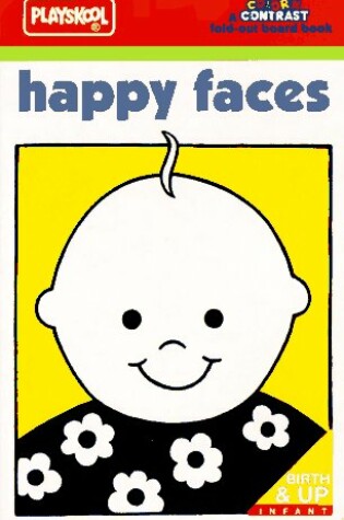 Cover of Color 'n Contrast: Happy Faces Board Book