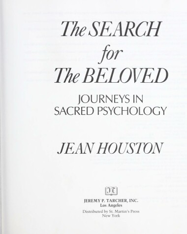 Cover of The Search for the Beloved