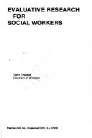 Cover of Evaluation Research for Social Workers