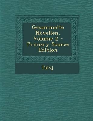 Book cover for Gesammelte Novellen, Volume 2