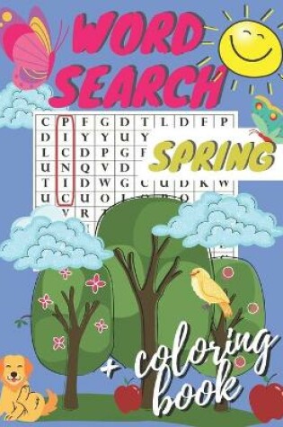 Cover of Spring Word Search + Coloring Book