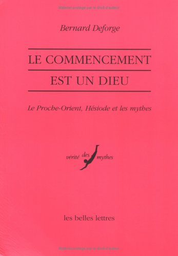 Cover of Le Commencement Est Un Dieu.