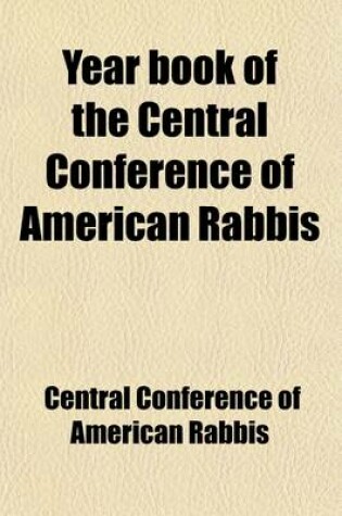 Cover of Yearbook of the Central Conference of American Rabbis Volume 26