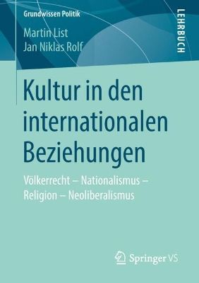 Book cover for Kultur in Den Internationalen Beziehungen