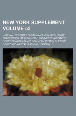 Cover of New York Supplement Volume 53