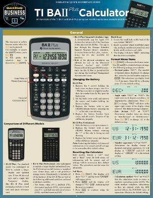 Book cover for Ti BA II Plus Calculator