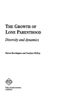 Book cover for The Growth of Lone Parenthood