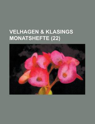 Book cover for Velhagen & Klasings Monatshefte (22 )