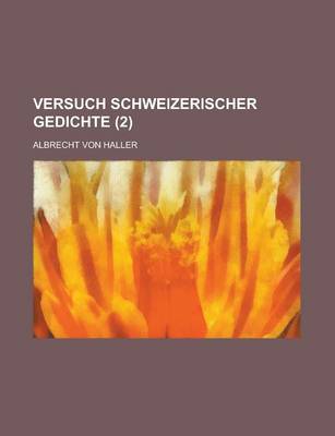 Book cover for Versuch Schweizerischer Gedichte (2 )