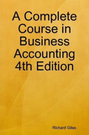 Cover of A Complete Course in Business Accounting 4th Edition