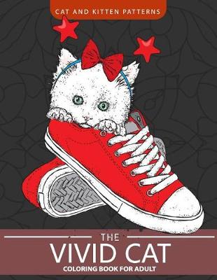 Book cover for The Vivid Cat Coloring Book for Adults