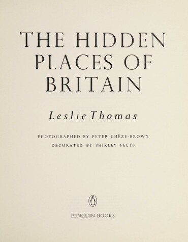 Book cover for The Hidden Places of Britain