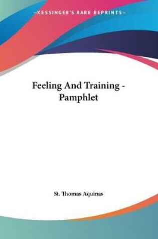 Cover of Feeling And Training - Pamphlet