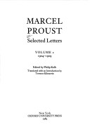 Book cover for Marcel Proust Selected Letters: 1904-1909