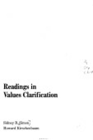 Cover of Readings Values Clarificat Pb