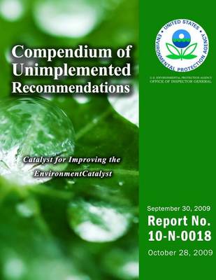 Book cover for Compendium of Unimplemented Recommendations as of September 2009