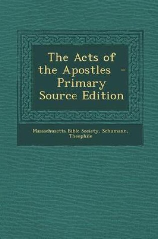 Cover of The Acts of the Apostles