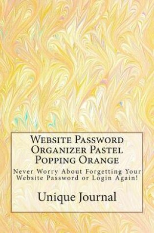 Cover of Website Password Organizer Pastel Popping Orange