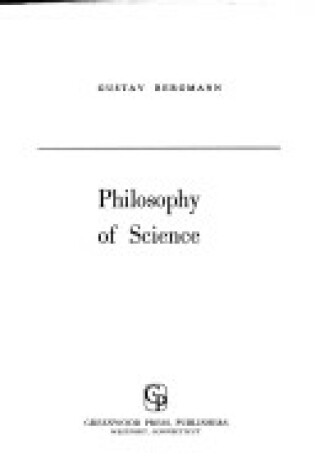 Cover of Philosophy of Science