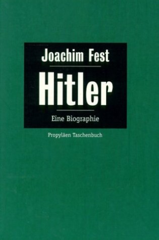 Cover of Hitler; Eine Biographie