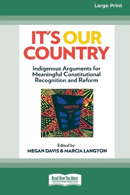 Book cover for It's our country