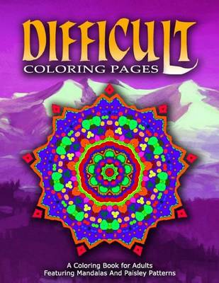 Book cover for DIFFICULT COLORING PAGES - Vol.8