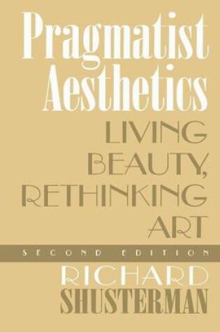 Cover of Pragmatist Aesthetics