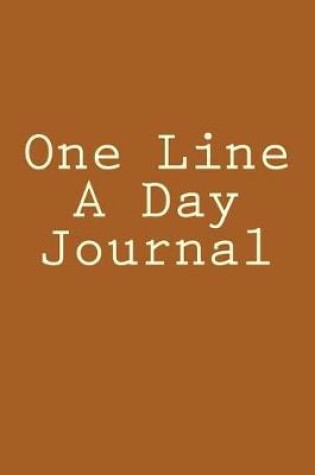 Cover of One Line A Day Journal