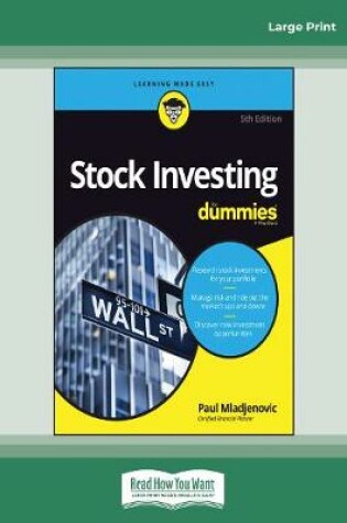 Cover of Stock Investing For Dummies, 5th Edition