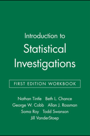 Cover of Introduction to Statistical Investigations, First Edition Workbook