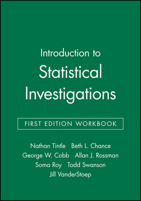 Book cover for Introduction to Statistical Investigations, First Edition Workbook