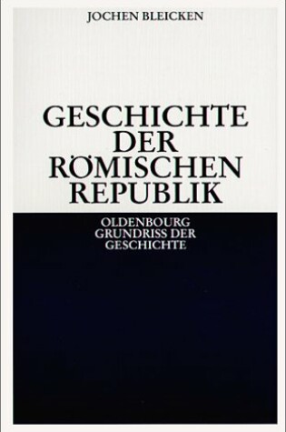 Cover of Geschichte Der R mischen Republik