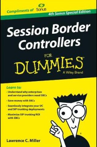 Cover of Session Border Controllers for Dummies, 4th Sonus Special Edition (Custom)