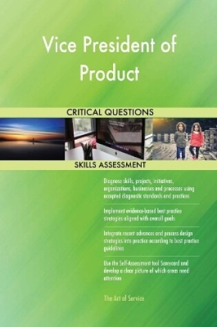 Cover of Vice President of Product Critical Questions Skills Assessment