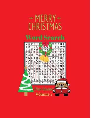 Book cover for Merry Christmas Word Search Fun Game Volume 1