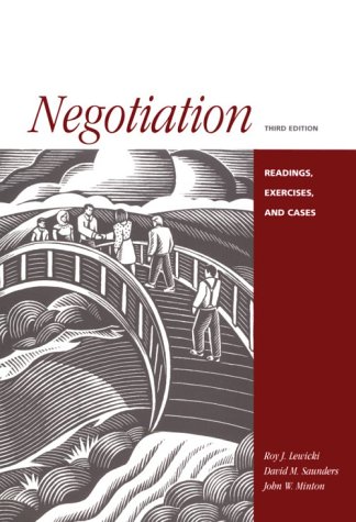 Book cover for Negotiation: Readings, Cases, and Exercises