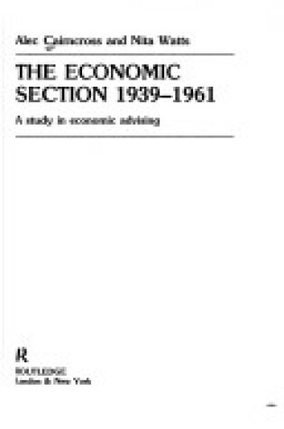 Cover of The Economic Section, 1939-61