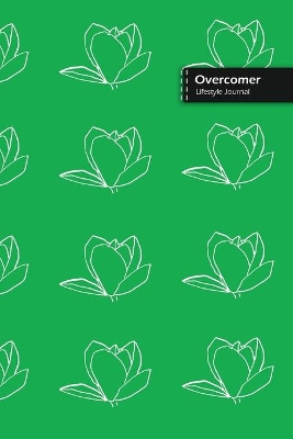 Book cover for Overcomer Lifestyle Journal, Blank Write-in Notebook, Dotted Lines, Wide Ruled, Size (A5) 6 x 9 In (Green)