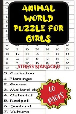 Cover of Animal World Puzzle for Girls