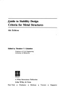 Book cover for Guide to Stability Design Criteria for Metal Structures