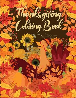 Book cover for Thanksgiving Coloring Book