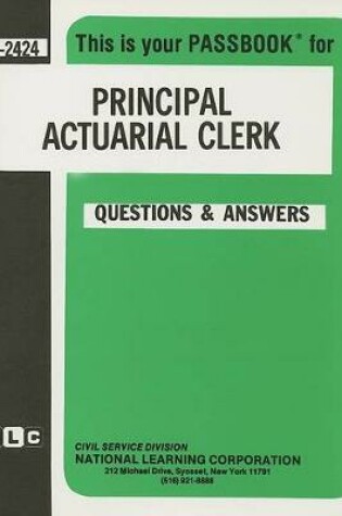 Cover of Principal Actuarial Clerk